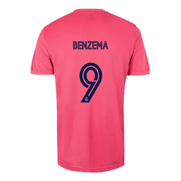 Maillot Football Real Madrid Exterieur NO.9 Benzema 2020-21 Rose
